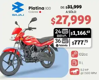 Soriana Mercado Bajaj Platina 100 oferta