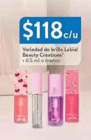 Walmart Variedad de brillo labial creations oferta