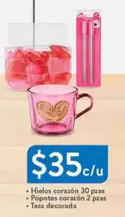 Walmart Hielo corazon 30 pras oferta