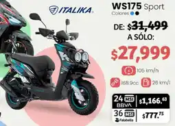 Soriana Mercado Italika ws175 sport oferta