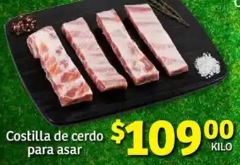 Soriana Híper Costilla de cerdo para asar oferta