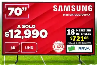 Soriana Híper SAMSUNG TV 70" oferta