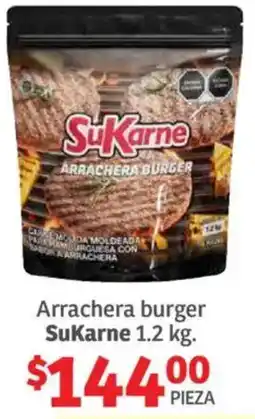 Sukarne arrachera burger