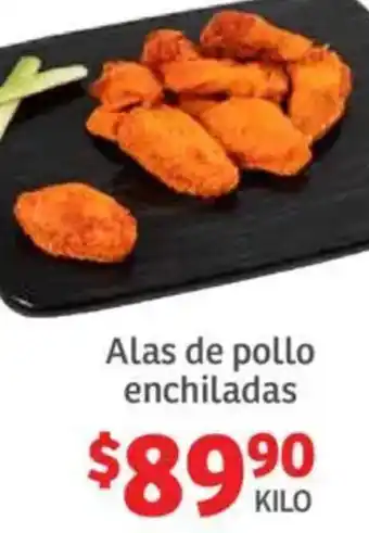 Soriana Híper Alas de pollo enchiladas oferta