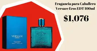 Elektra Versace eros edt  fragancia para caballero oferta