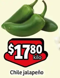 Soriana Mercado Chile jalapeño oferta