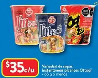 Walmart Ottogi instantáneas picantes variedad de sopas oferta