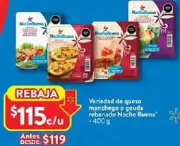 Walmart Noche buena variedad de queso oferta