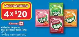 Walmart Tang variedad de polvo para preparar aqua oferta