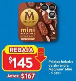 Walmart Magnum mini paletas heladas de almendra oferta