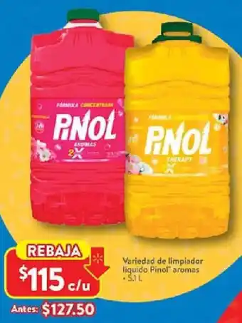 Walmart Pinol variedad de limpiador liquido aromas oferta