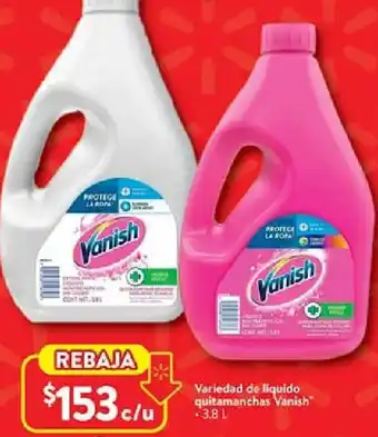 Walmart Vanish variedad de líquido quitamanchas oferta