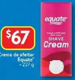 Walmart Equate crema de afeitar oferta