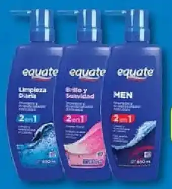 Walmart Equate variedad de shampoo 2 en 1 anticaspa oferta