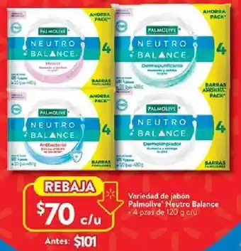 Walmart Palmolive neutro balance variedad de jabón oferta