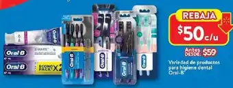 Walmart Oral-b variedad de productos para higiene dental oferta