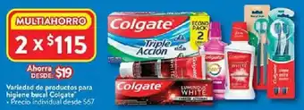 Walmart Colgate higiene bucal variedad de productos oferta