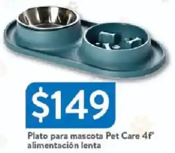 Walmart Pet care 4f plato para mascota alimentación lenta oferta