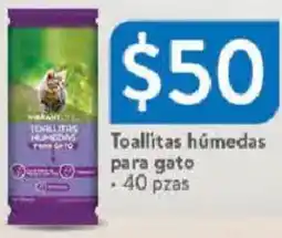 Walmart Toallitas húmedas para gato oferta