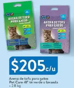 Walmart Arena de tofu para gatos pet care 4f te verde o lavanda oferta