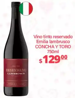 Concha y toro vino tinto reservado emilia lambrusco