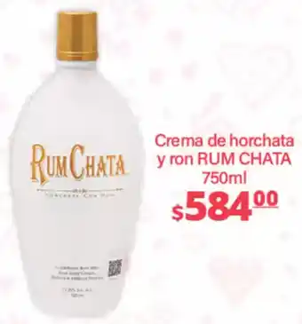 La Comer Rum chata crema de horchata y ron oferta