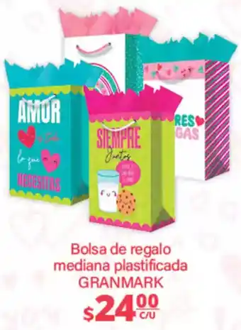 La Comer Granmark bolsa de regalo mediana plastificada oferta