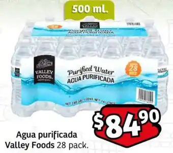 Soriana Mercado Valley foods agua purificada oferta