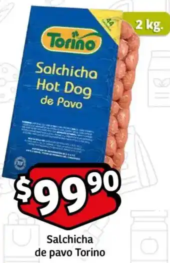 Soriana Mercado Torino salchicha de pavo oferta