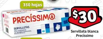 Soriana Mercado Precíssimo servilleta blanca oferta