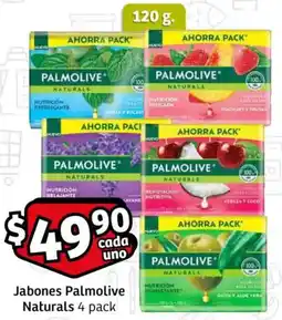Soriana Mercado Palmolive naturals jabones oferta