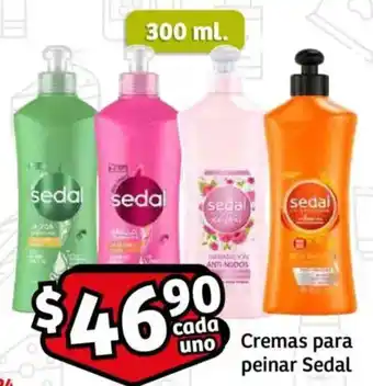 Soriana Mercado Sedal cremas para peinar oferta