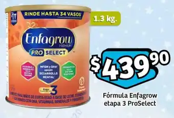 Soriana Mercado Fórmula enfagrow etapa 3 proselect oferta