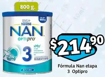 Soriana Mercado Fórmula nan etapa 3 optipro oferta