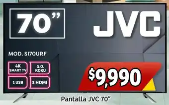 Soriana Mercado Jvc smart tv pantalla 70" oferta