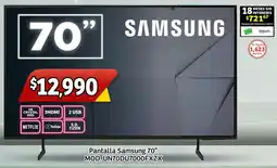 Soriana Mercado Samsung crystal uhd pantalla 70" oferta