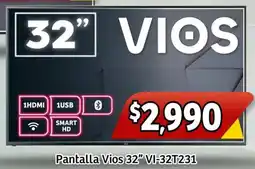 Soriana Mercado Vios smart tv pantalla 32" oferta