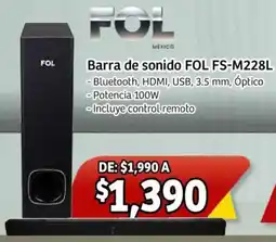 Soriana Mercado Fol barra de sonido oferta