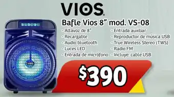 Soriana Mercado Vios bafle vios 8" oferta