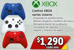 Soriana Mercado Xbox control varios colores oferta