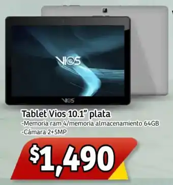 Soriana Mercado Vios tablet vios 10.1" plata oferta