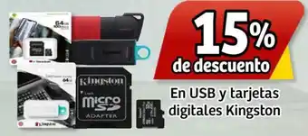 Soriana Mercado Kingston en usb y tarjetas digitales oferta