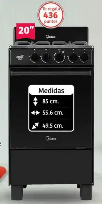 Soriana Mercado Midea Estufa de piso 20" oferta