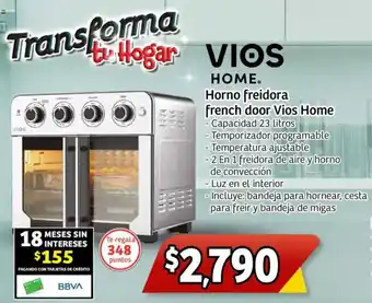 Soriana Mercado Vios home horno freidora french door oferta