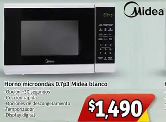 Soriana Mercado Midea horno microondas oferta