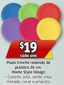 Soriana Mercado Plato trinche redondo de plástico oferta