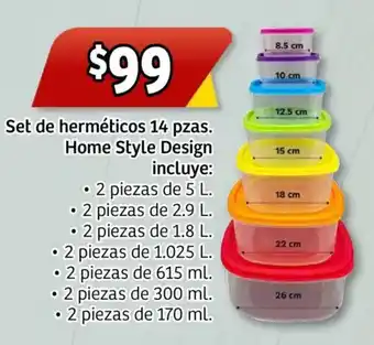 Soriana Mercado Set de herméticos oferta