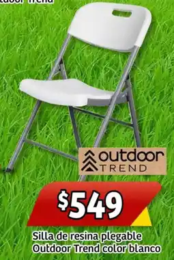 Soriana Mercado Silla de resina plegable outdoor trend color blanco oferta