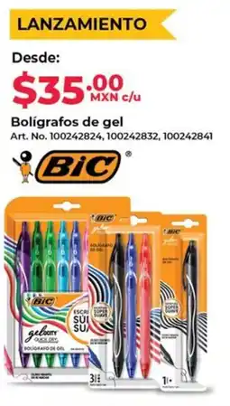 Office Depot Bic bolígrafos de gel oferta