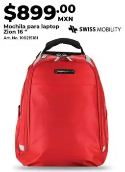 Office Depot Mochila para laptop  zion 16" oferta